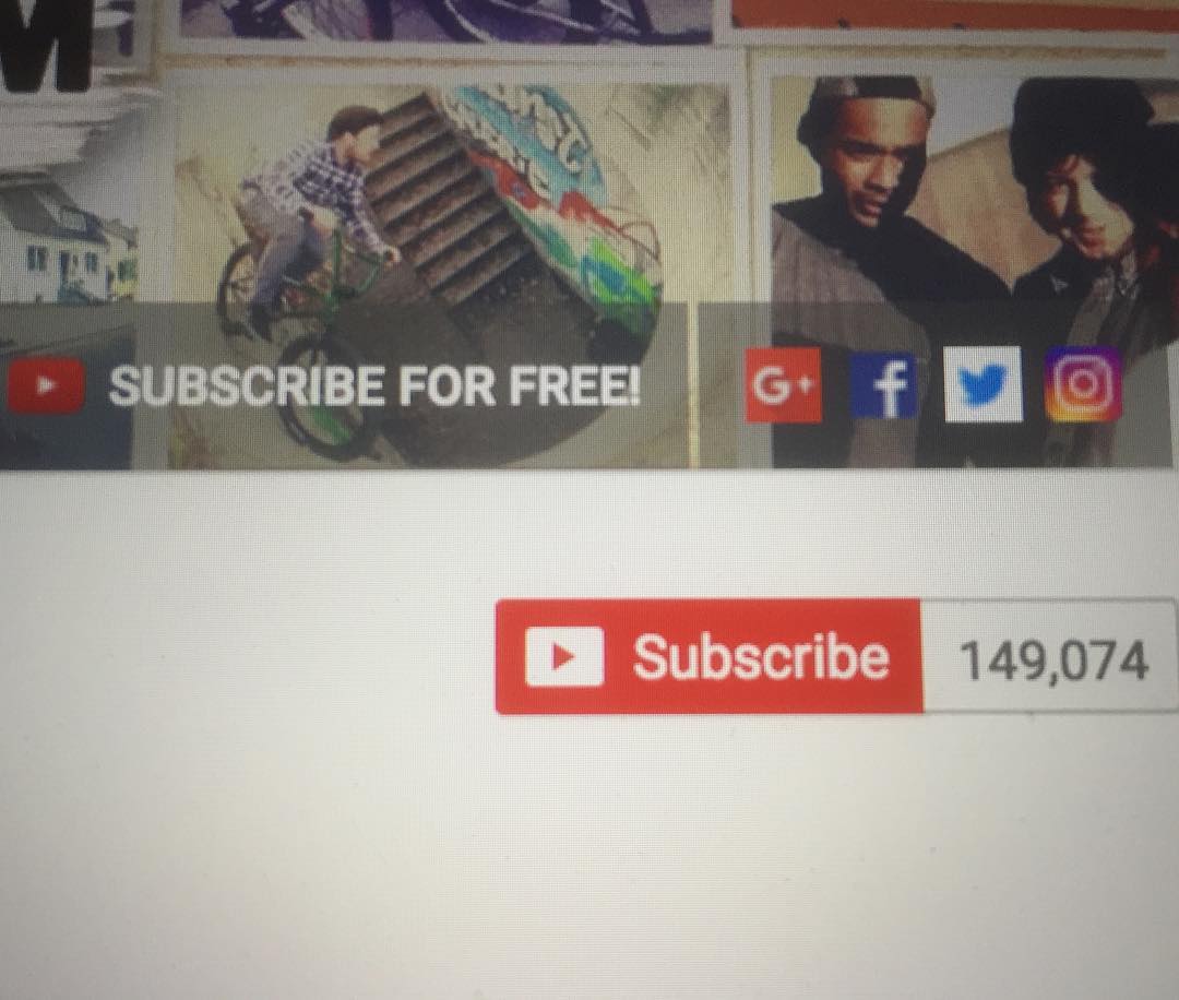 getting closer to 150.000 subs on youtube. ➡️youtube.com/woozybmx